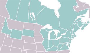 Cassida rubiginosa range map