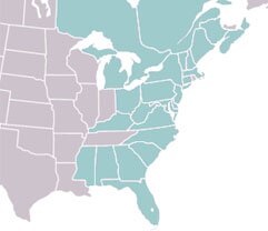 Eupristocerus cogitans range map