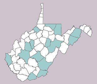 Crioceris asparagi range map, West Virginia