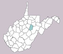 Vanduzea arquata range map, West Virginia