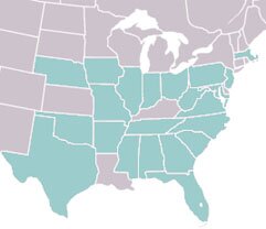 Leucochrysa insurlaris range map